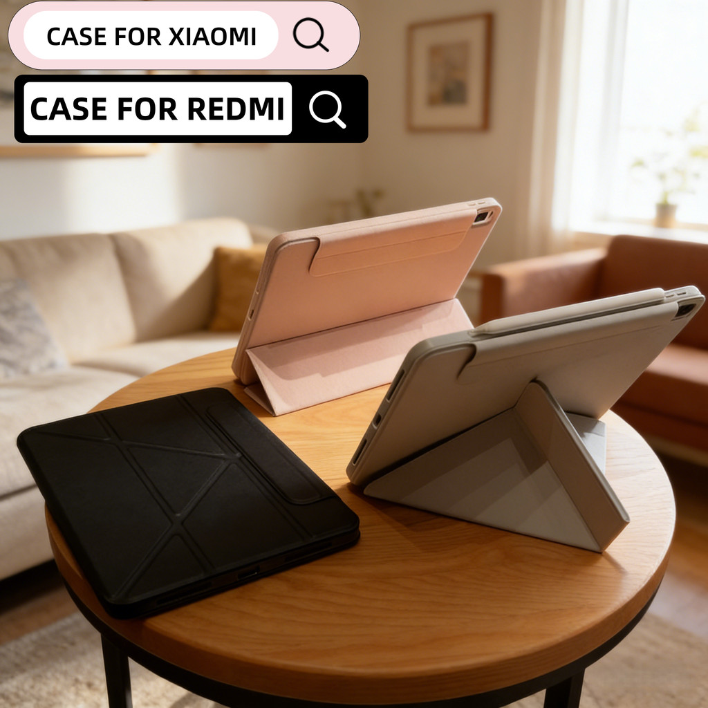 Y-shaped case Redmi Pad Pad 2 Redmi Pad SE 11นิ้ว/SE8.7 3พับ เคสxiaomi pad 7/8pro Mi pad 6/6pro