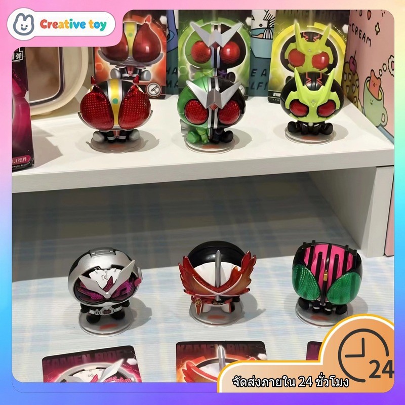 ฟิกเกอร์ | คาเมนไรเดอร์ | สมาร์ทสร้างสรรค์จินตนาการ Kamen Rider ตุ๊กตา Mini Q Palm Hero Shiwang Double Rider Hand-Made ตกแต่งตุ๊กตาของเล่น