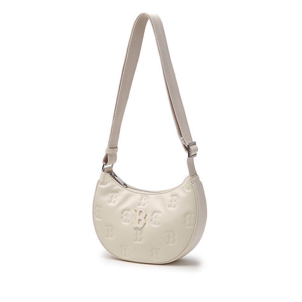MLB กระเป๋าสะพายข้าง ยูนิเซ็กส์ Embo Monogram รุ่น 3ACRS024N 43CRD สีครีม