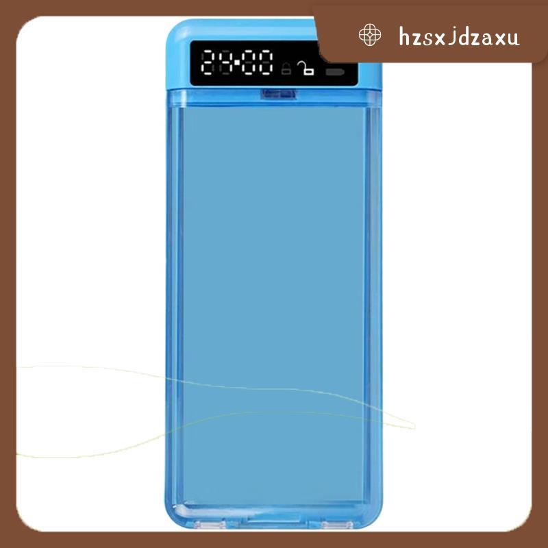 hzsxjdzaxuPhone Box กล่องล็อคโทรศัพท์ T-Shaped เปิดจับเวลาจอแสดงผล LCD Locker นักเรียนผู้ใหญ่ Self-Dispipline เครื่องมือ A