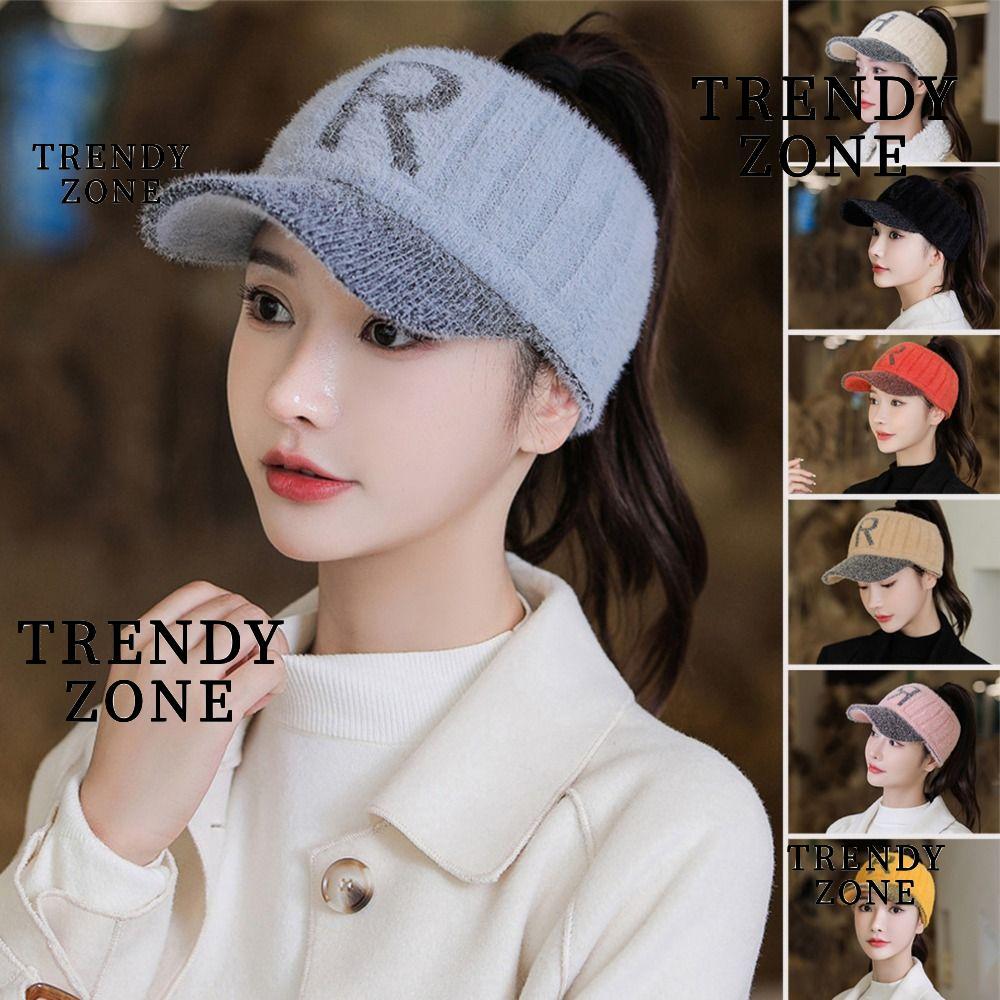 หมวกสไตล์ YZONE ทรงสูง หมวกถักกันหนาว กันลม สำหรับผู้หญิง