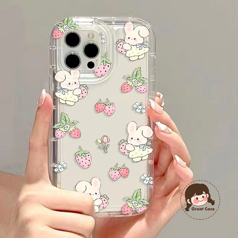 สตรอเบอร์รี่เคสโทรศัพท์สําหรับVivo X60 X50 Pro X30 X27 X23 Y50 Y50T Y30i Y19 Y16 T4X T4 Ultra T3X T2