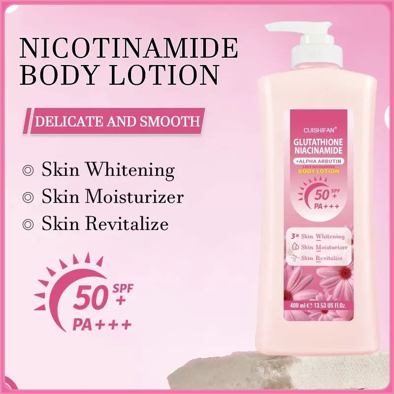 โลชั่นทาผิว กลูต้าไธโอน ไนอาซินาไมด์ บอดี้โลชั่น บำรุงผิวล้ำลึก ปรับผิวให้เรียบเนียน ช่วยให้ผิว Bright
