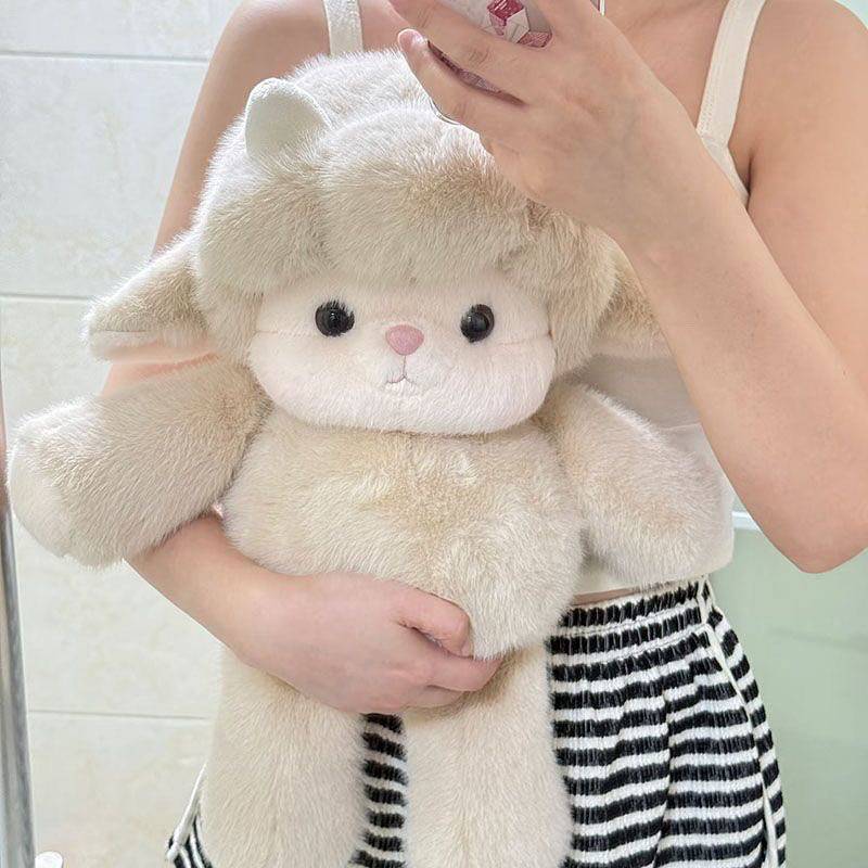 Running Lamb Puppet Zodiac Series Lamb Rice Hot Puff to Sleep with Plush Toy Girl Gift 4yyh