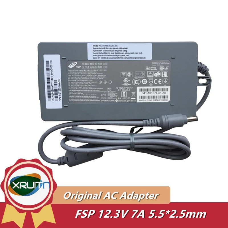 ใหม่ FSP FSP086-12C1401 341-101574-01 12.3V 7A 86.1W AC/DC Adapter Charger สําหรับ Cisco WEBEX ROOM 