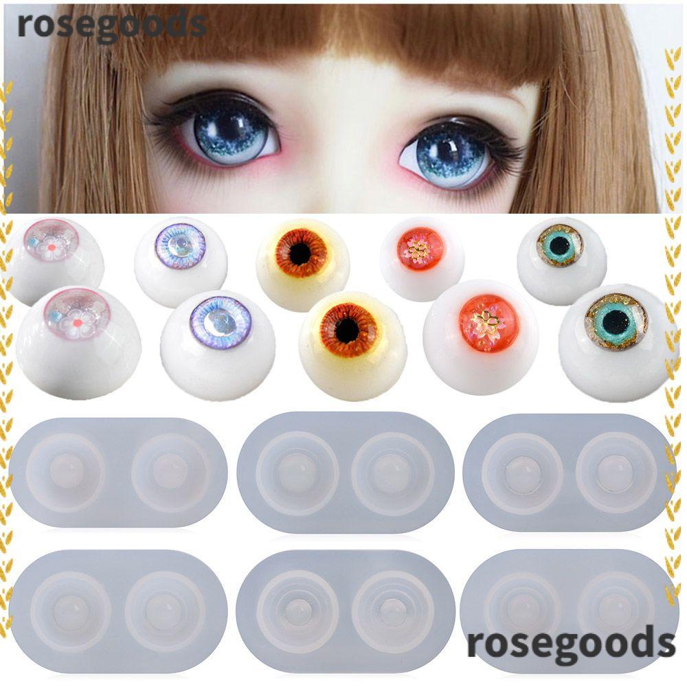 ROSEGOODS แม่พิมพ์ตาตุ๊กตา DIY ของเล่นทําด้วยมือสร้างสรรค์ซิลิโคนหล่อ Mould