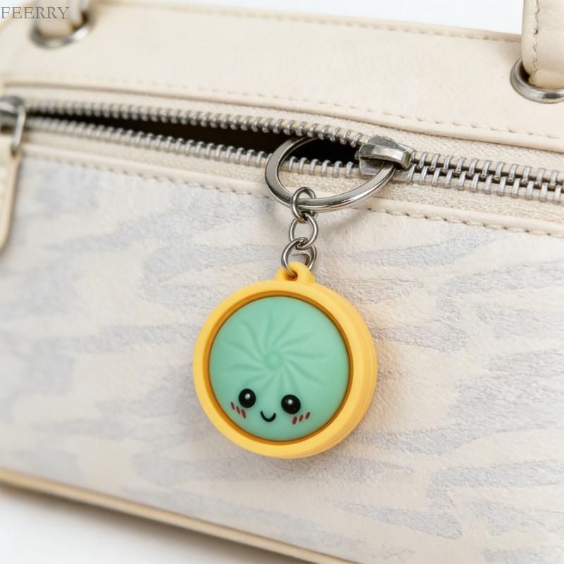 FEER Playful Dim Sum Themed Key Accessory Collection 5 หน้าการแสดงออกเสียงที่น่าจดจําวัสดุที่ทนทาน