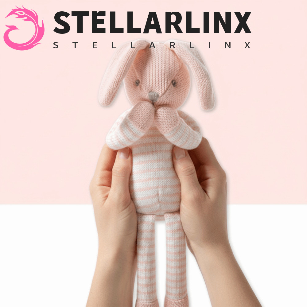 สเตลล่าrlix ตุ๊กตากระต่ายขายาวสไตล์การ์ตูน นุ่ม หูยาว ดีไซน์น่ารัก สไตล์นอร์ดิก ของขวัญเด็ก