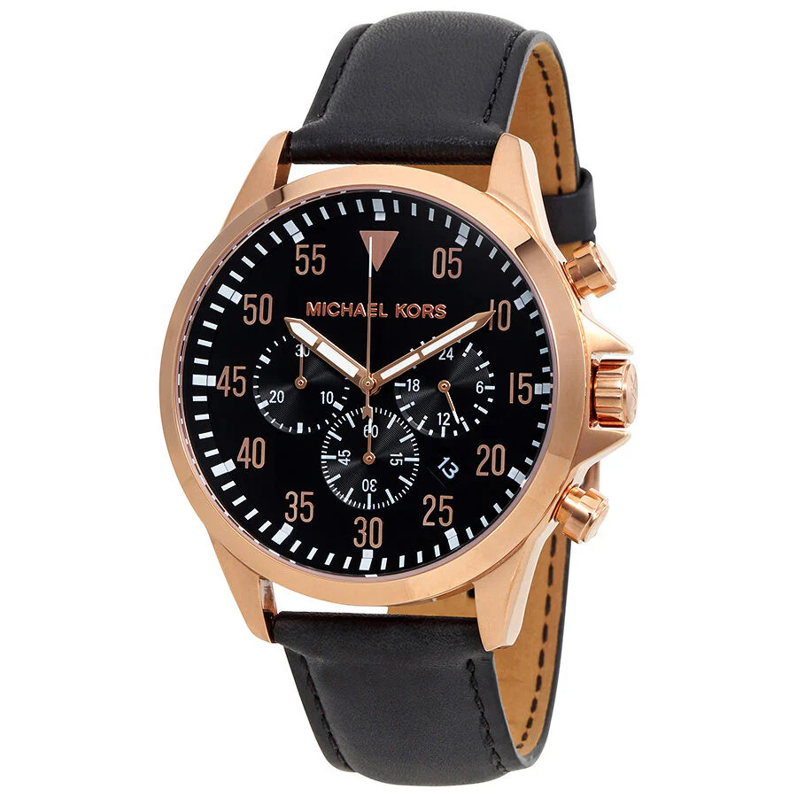 MK watch Chronograph Black Dial Men's Watch MK8535 43mm