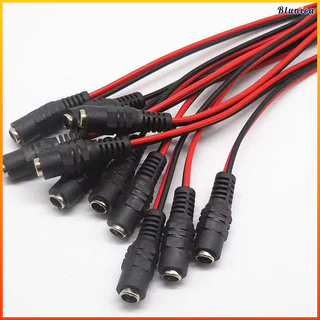 Blunica สายไฟ DC 12V หัวทองแดงแท้ ตัวผู้ตัวเมีย สายไฟสีแดงดำ ตัวแปลงพลังงาน ตัวต่อสายไฟ