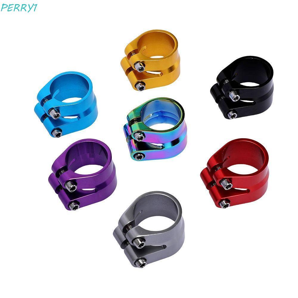 PERRY จักรยาน Seatpost Clamp, Seat Tube Lock Up Quick Release Seat Tube Clamp, Bike Saddle Seat Clam