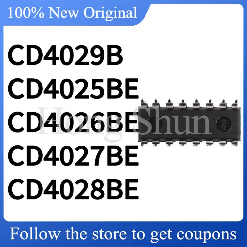 5PCS CD4025BE CD4026BE CD4027BE CD4028BE CD4029B SOP ชิป ic