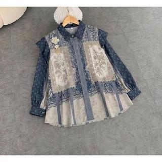 Laluna Blouse Luxury Motif by Mumu Fashion