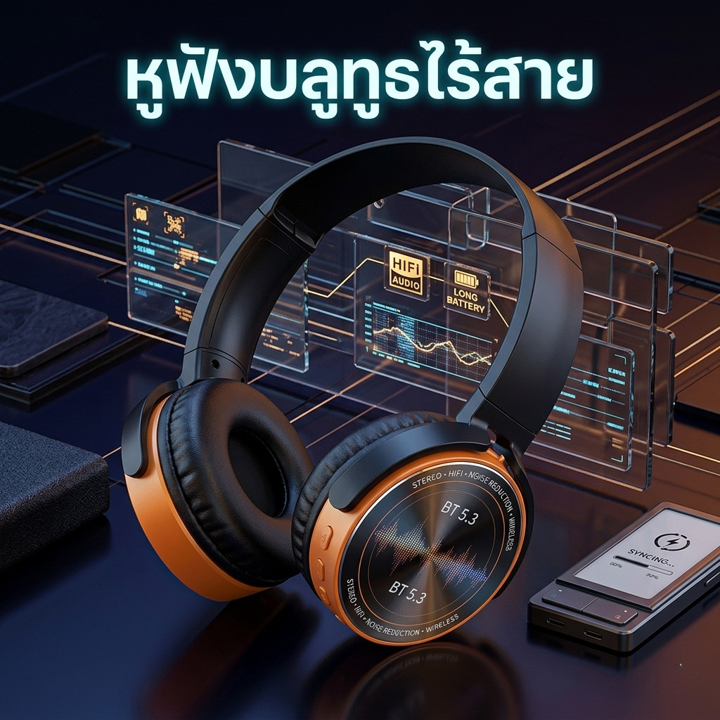 Homie_หูฟัง Extra Bass หูฟังครอบหูพร้อมไมโครโฟนในตัว รุ่น XB450BT ช่องเสียบ3.5 พร้อมส่ง