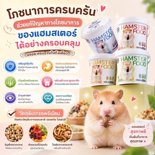 Hambit. 🐹 อาหารแฮมสเตอร์ อร่อยครบจบในถังเดียว! ✨