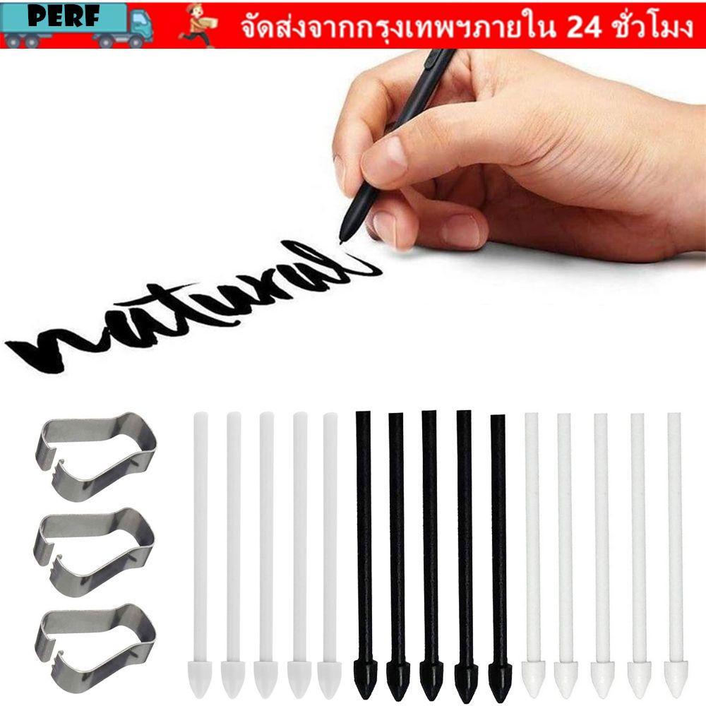 PERF Touch Pen Tips อย่างเรียบพร้อมอุปกรณ์เสริมคลิปโลหะ Pen Point สําหรับ Galaxy S Pen