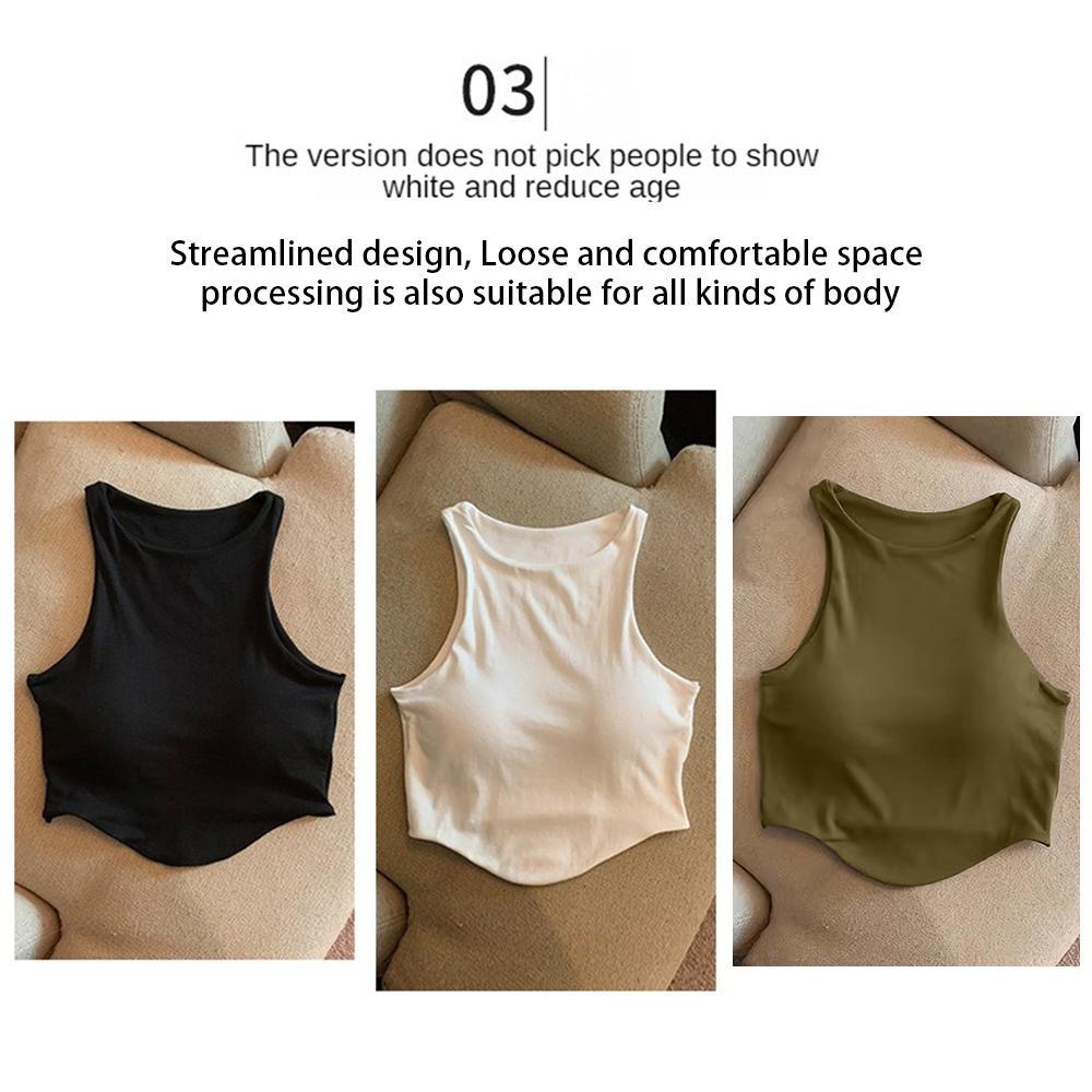 【จัดส่ง 2-3 วัน】เสื้อกล้ามผู้หญิง เสื้อยืดแขนกุด รูปที่ 6
