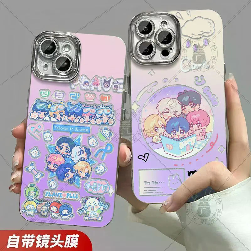 Plave Virtual Boys สมาชิกทั้งหมด Feather เส้นด้ายเคสโทรศัพท์สําหรับ Iphone 17 16 15 14 Pro Max 13 12