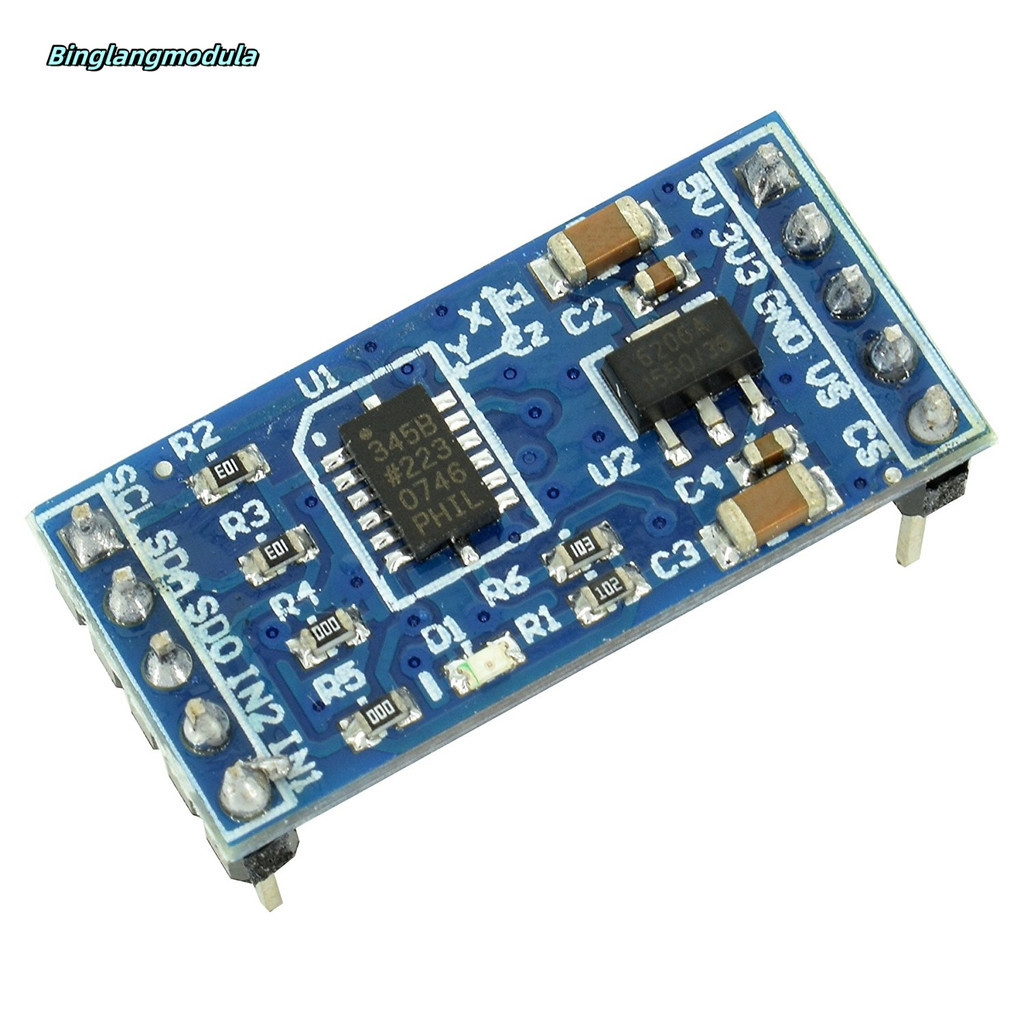 ADXL345 โมดูลเร่งเซ็นเซอร์มุมเอียงแบบดิจิตอล