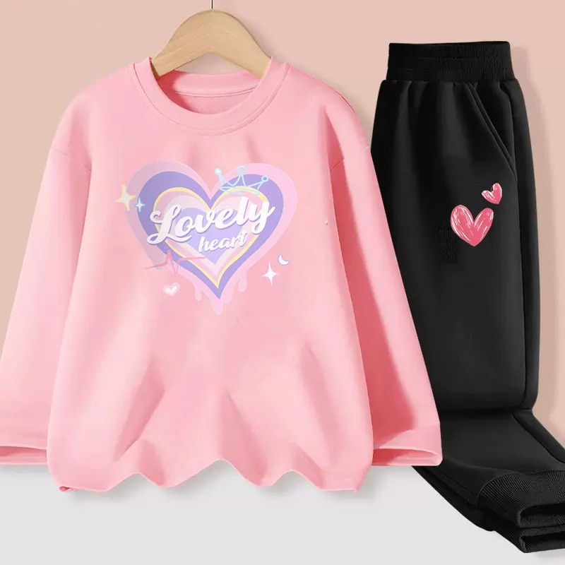 2026Aimi Lakana Heart Shaped การ์ตูนเสื้อผ้าสําหรับเด็กทารกแขนยาวเสื้อยืดเด็กฤดูใบไม้ผลิและฤดูใบไม้ร