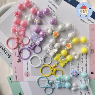 สายคล้องโทรศัพท์ พวงกุญแจ ที่มีสีสันสีแคนดี้ สายคล้องโทรศัพท…