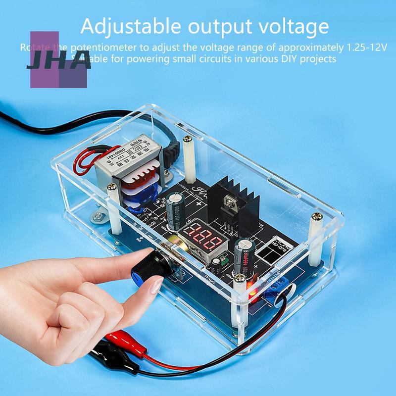[JHA] LM317 แหล่งจ่ายไฟแบบปรับได้ DIY ชุดแหล่งจ่ายไฟควบคุมแรงดันไฟฟ้าโมดูลการเชื่อมวัตถุอิเล็กทรอนิก