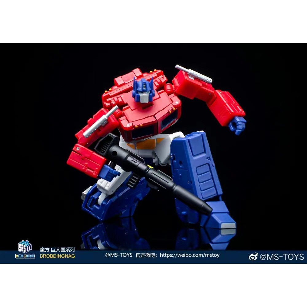 Rubiks Cube MS-B46E Victory Light 2.0 Optimus OP คอลัมน์โปร่งใส Window Transformation หุ่นยนต์ของเล่