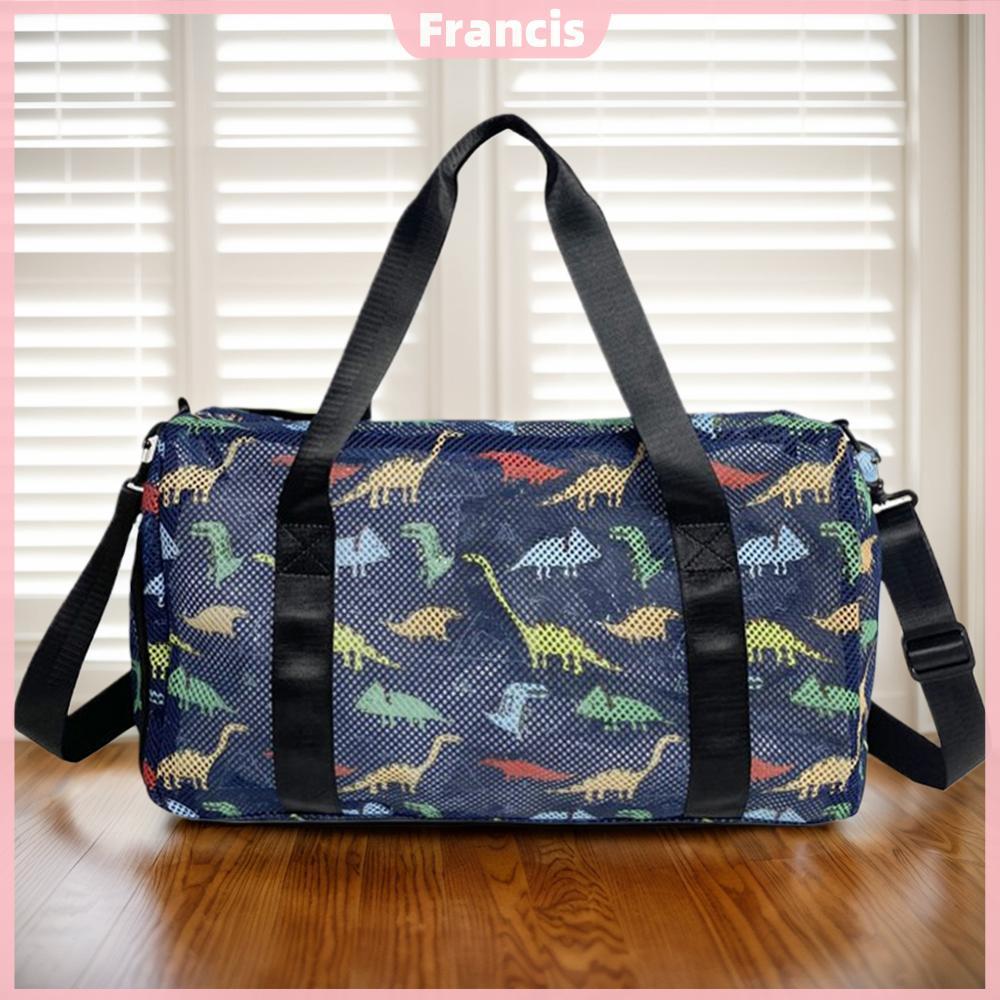 ⚡24ชม.⚡ Gym Sports Bag Mesh Travel Duffle Bag Fitness Messenger Bag for Outdoor Travel