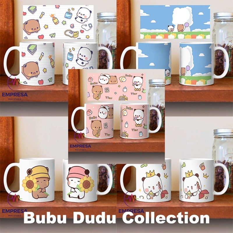 Bubu Dudu Collection Panda Bear Yier Peach Goma แก้วกาแฟเซรามิกของขวัญลูกสาวคนรักและเพื่อน