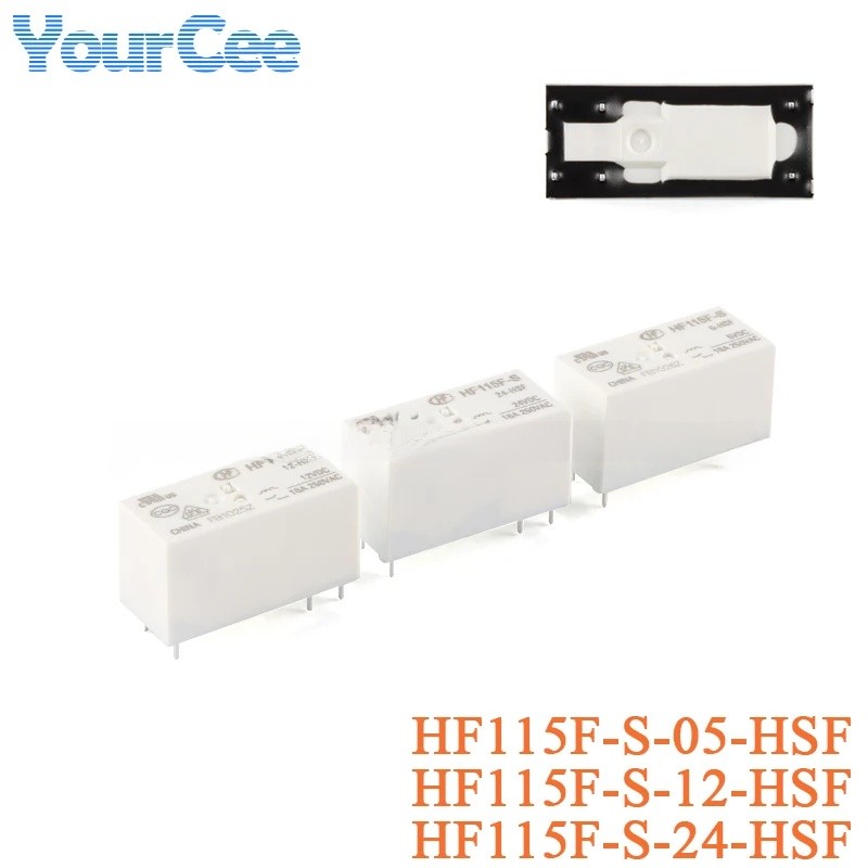 HF115F HF115F-S รีเลย์กําลังสูง HF115F-S-05-HSF HF115F-S-12-HSF HF115F-S-24-HSF HSF DC 5V 12V 24V 6 
