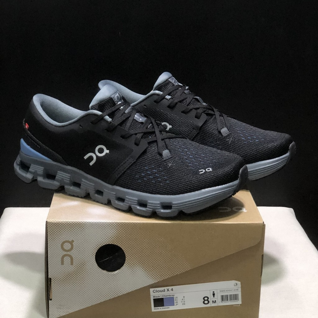 รองเท้าวิ่งผู้ชายและผู้หญิงวิ่งบนเมฆ X4 รองเท้ากีฬา Unisex ตาข่าย Limited Edition ปีงู QPI7 N8D1