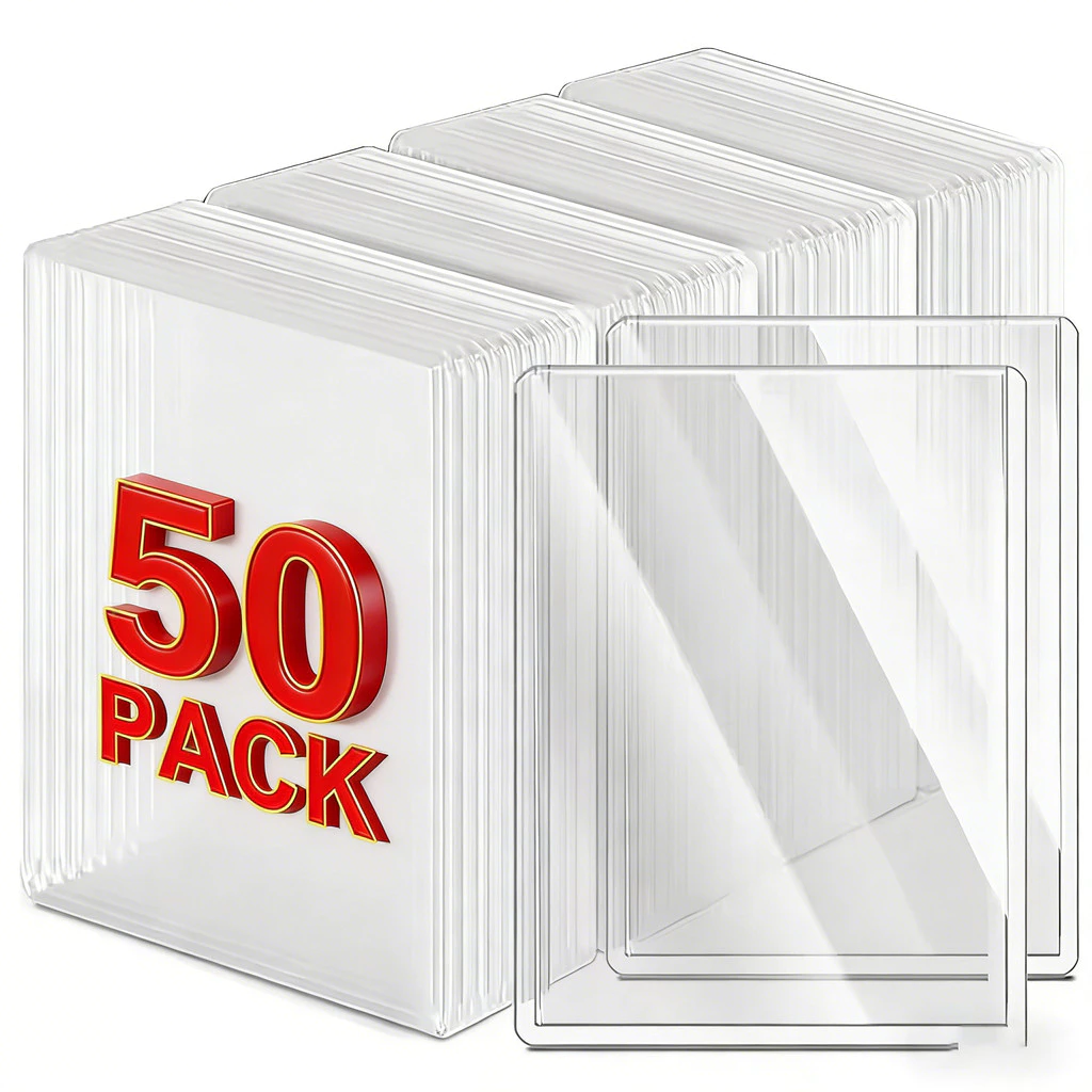 10-50 ชิ้นโปร่งใสการ์ดแขน / เกาหลี เคป๊อป การ์ดแขนพร้อมฟิล์มป้องกัน / รูปถ่าย เกมผู้ถือบัตร