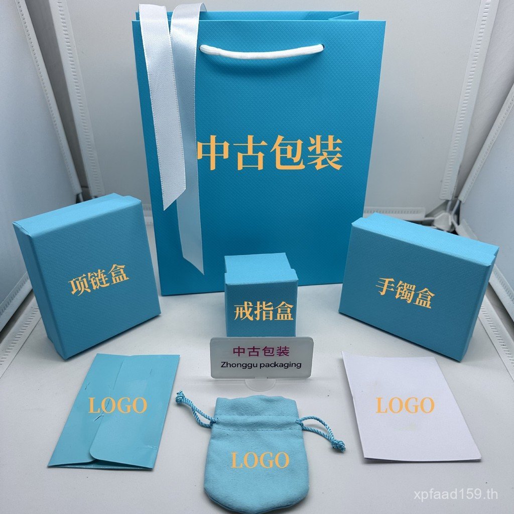 สร้อยคอ j กล่องบรรจุภัณฑ์ DiT Home K กล่องของขวัญกล่องดีบุกบรรจุภัณฑ์สีเขียวสร้อยข้อมือรุ่นทองชุดเต็