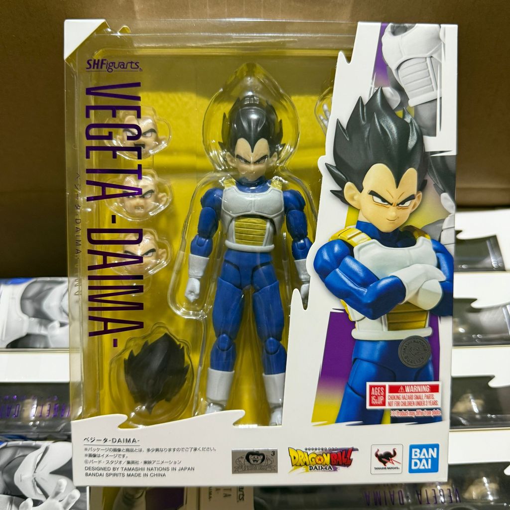 Ready Stock Sale-Bandai SHF Dragon Ball TV New Animation DAIMA DAIMA Vegeta Bida Model Figure