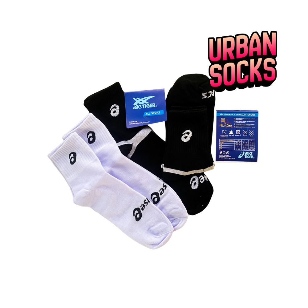 MATA Asics Tiger Sport Socks หนาเหนือข้อเท้าสําหรับผู้ชายและผู้หญิง