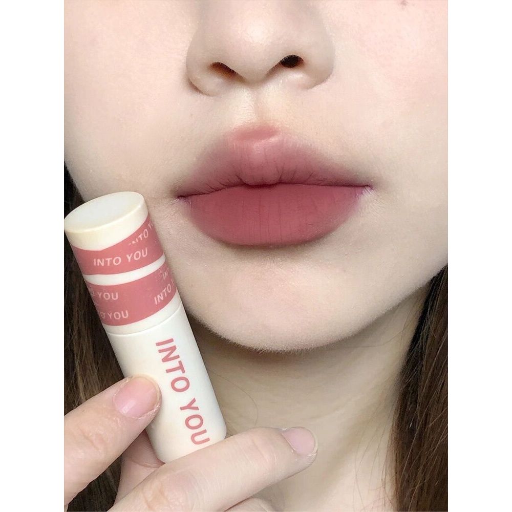 Into YOU Matte Lipstick New Pink Grey Matte Lip EM10 Low Intensity Matte Lipstick for Women Thin Mat