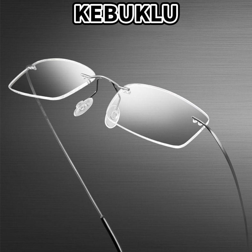 KEBUKLU แว่นตาอ่านหนังสือ Unisex + 1.0 ~ - 4.0 Frameless Frame Far Sight แว่นตา