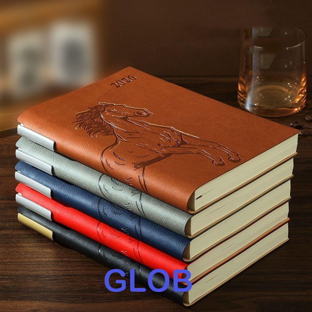 GLOB 2026 Schedule Notepad, One Page Plan Book หนา a5 สมุดบันทึกวางแผนวาระวิชาการ Weekly Agen Year o