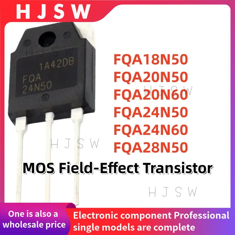 5PCS FQA18N50 FQA20N50 FQA20N60 FQA24N50 FQA24N60 FQA28N50 20N50 20N60 24N50 24N60 P 28N50 ทรานซิสเต