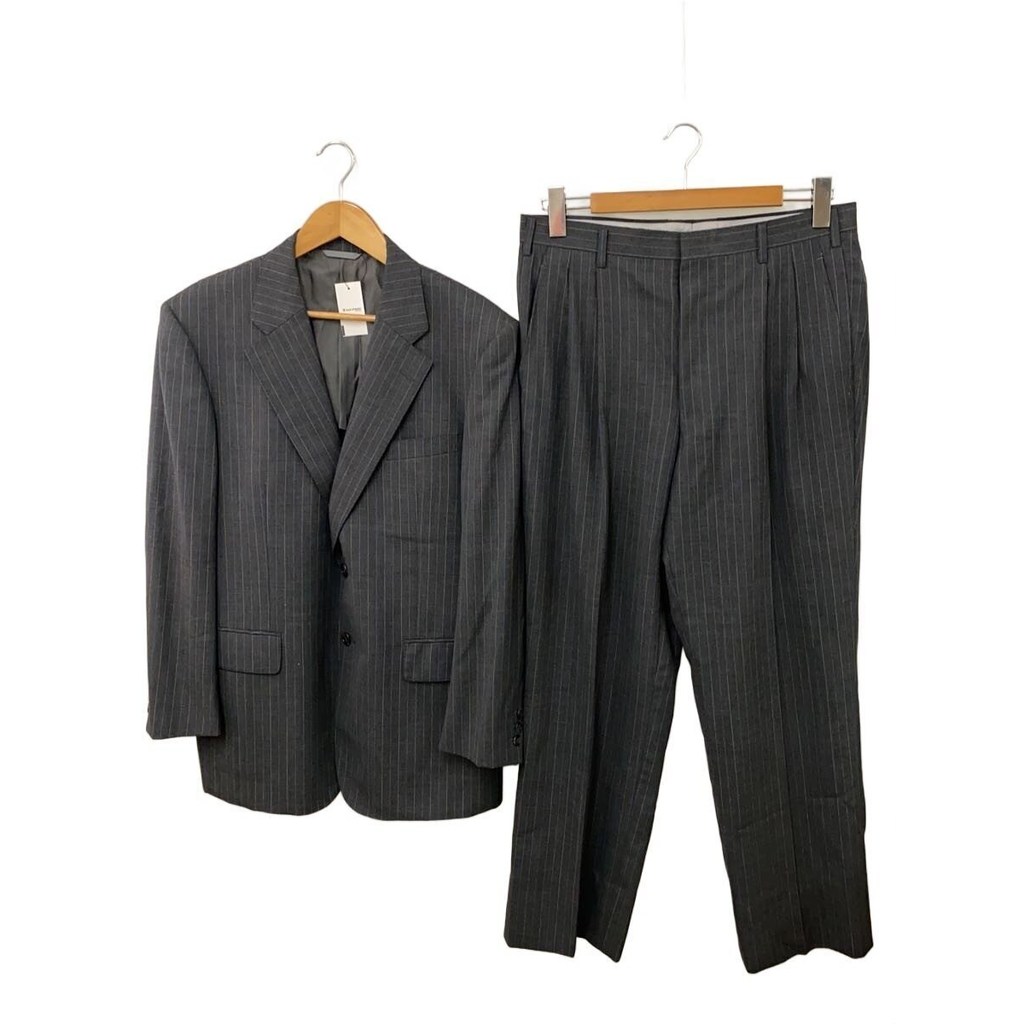 สูท Ermenegildo Zegna ผ้าขนสัตว์ สีเทา ลายทาง รุ่น zk2s-4004