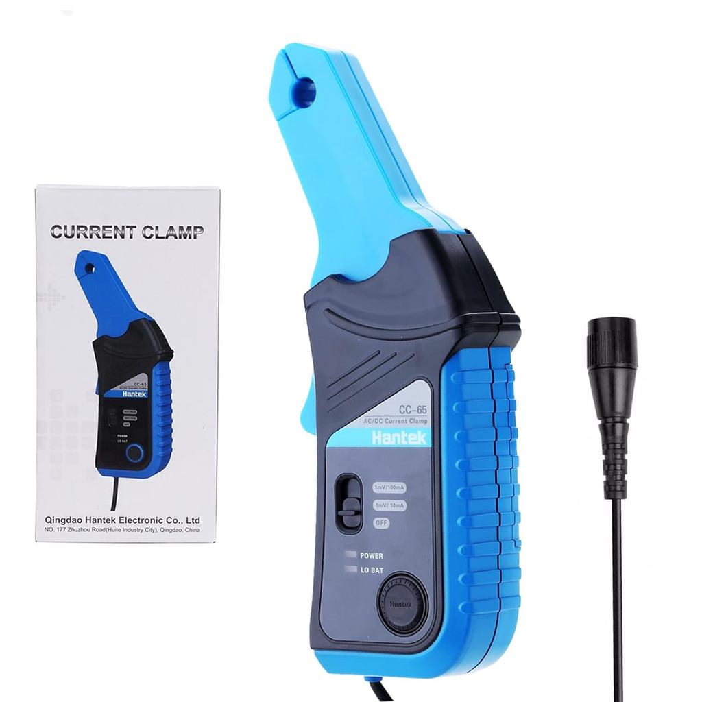 Hantek CC-65 AC/DC มัลติมิเตอร์ Current Clamp Meter พร้อมขั้วต่อ BNC สูงสุด 20 kHz 20mA ถึง 65A DC