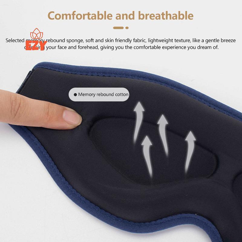 EZY Eye Mask Sleep 3D Stereoscopic Sleep Aid สําหรับผู้ชายผู้หญิงผู้ใหญ่แบบพกพาสําหรับ Sleeping Bloc