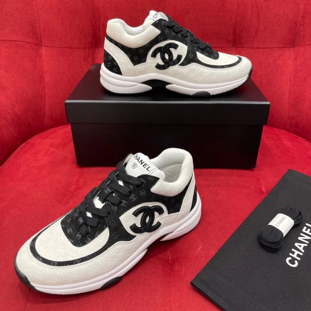 [** Daigou รุ่น] CHANEL/Xiangjia C Family CHANEL สไตล์ CHANEL 22ss ฤดูใบไม้ผลิฤดูร้อนสไตล์ใหม่สีดําส