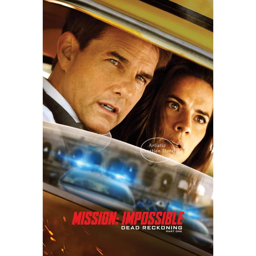 โปสเตอร์ผ้าใบภาพยนตร์ Mission Impossible 7 |   2023พิมพ์ศิลปะคลาสสิกสําหรับตกแต่งผนังบ้านห้องนอน 031