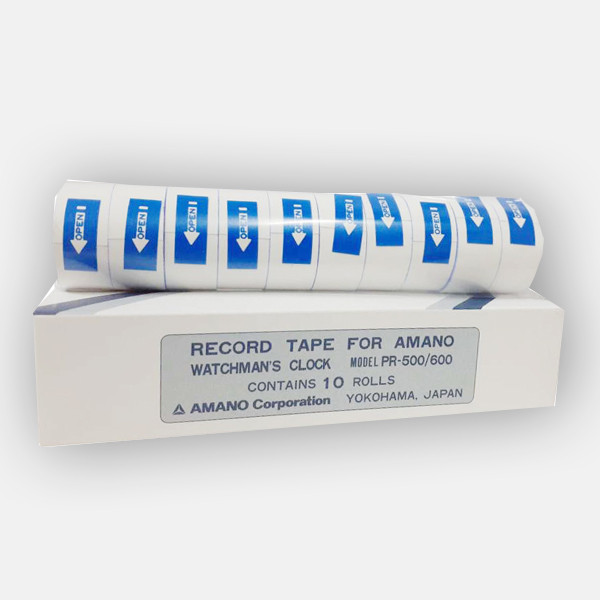 MESIN AMANO PR-600 / 500 MACHINE PAPER REFILL - ORIGINAL PAPER ROLL LABEL / เทป RECORD