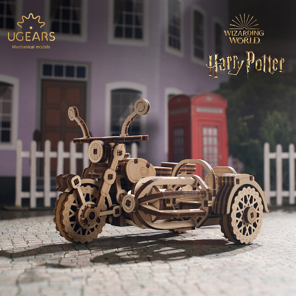 UGEARS Hegs Flight Motorcycle Harry Potter Joint Merchanted Model Assembly Puzzle Model Gift