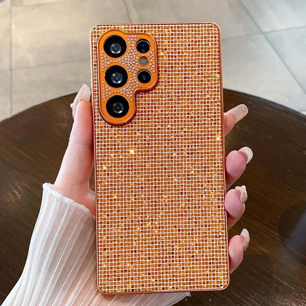 2025 ใหม่! เคสผู้หญิงหรูหราเพชรเต็ม | ฝาครอบกันกระแทก Rhinestone Electroplated สําหรับ Samsung Galaxy S23/S23 FE/S24 +/S24 Ultra/S25 +/S25 Ultra