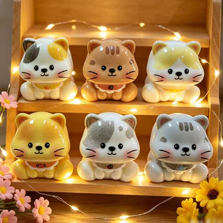 10ชิ้นน่ารักนั่งแมวสีที่แตกต่างกัน3ง เรซิ่นเสน่ห์สําหรับ งIY(9-348)