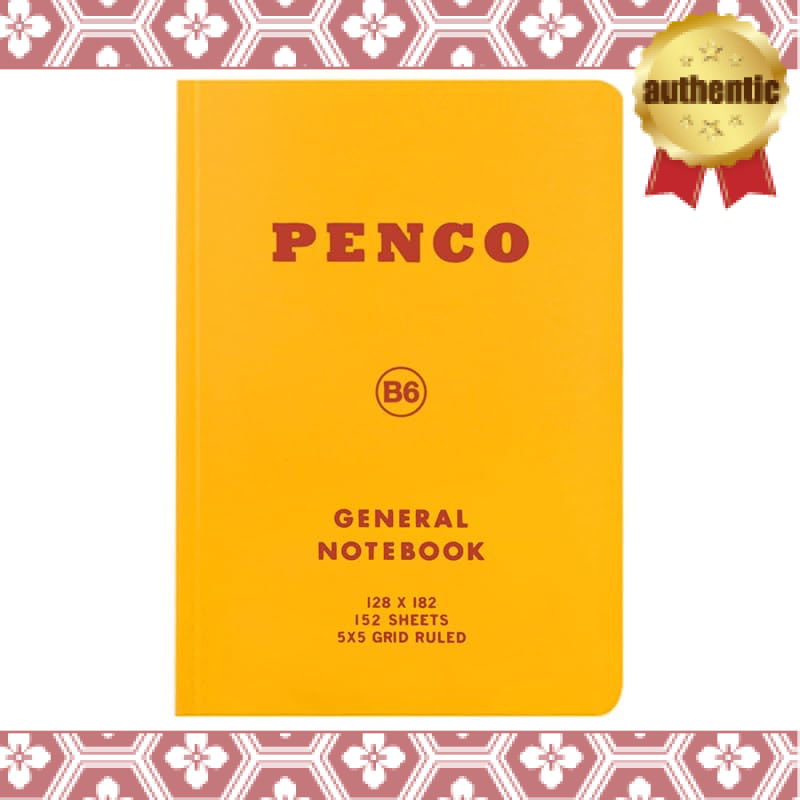 PENCO B6 Graph Paper Notebook in Various Colors