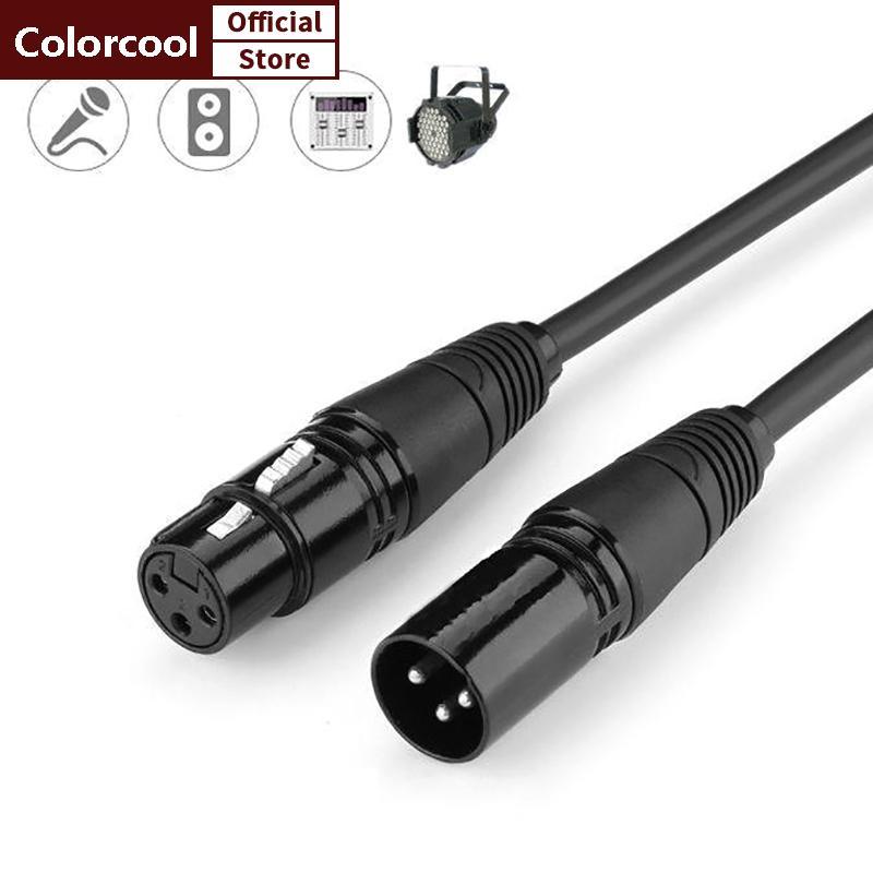 TH DMX 3-PIN DMX512 ชายกับหญิงสาย LED PAR ไฟเวที DMX สัญญาณ Dj อุปกรณ์ DMX512 สัญญาณสาย Xlr Connecto